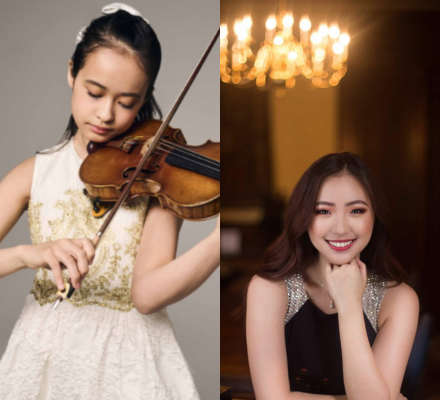 Himari, violin and Chelsea Wang, piano photo